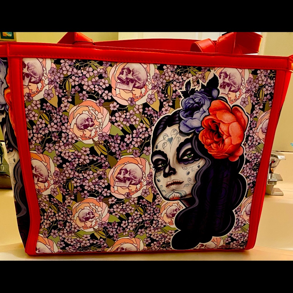 Hot Chocolate Design Chocolaticas FLORA LA MUERTE Handbag Tote Bag